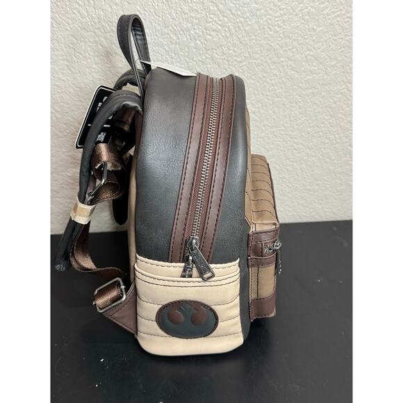 Loungefly Disney Star Wars The Last Jedi Rey Uniform Mini Backpack Bag NWT - Picture 2 of 7